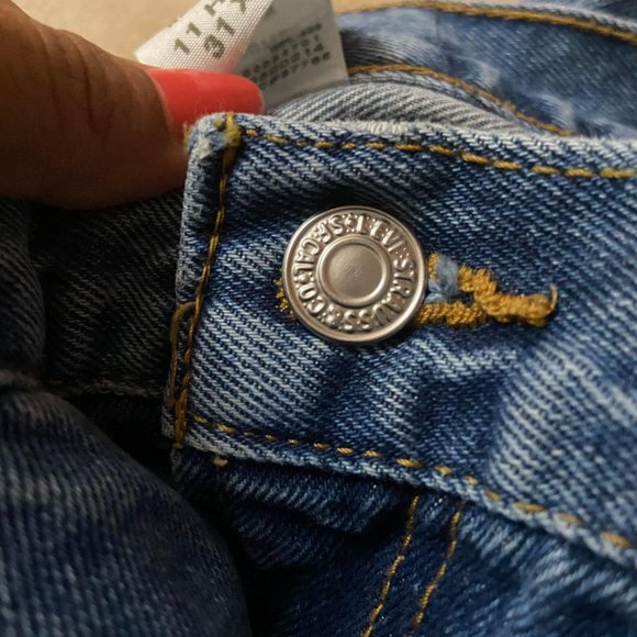 Levi's 550 Denim Jeans Blue Wash Relaxed Fit - Picture 10 of 12